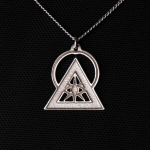 illuminati talisman silver plated square,Illuminati Talisman Necklace, illuminati talisman, illuminati necklace,